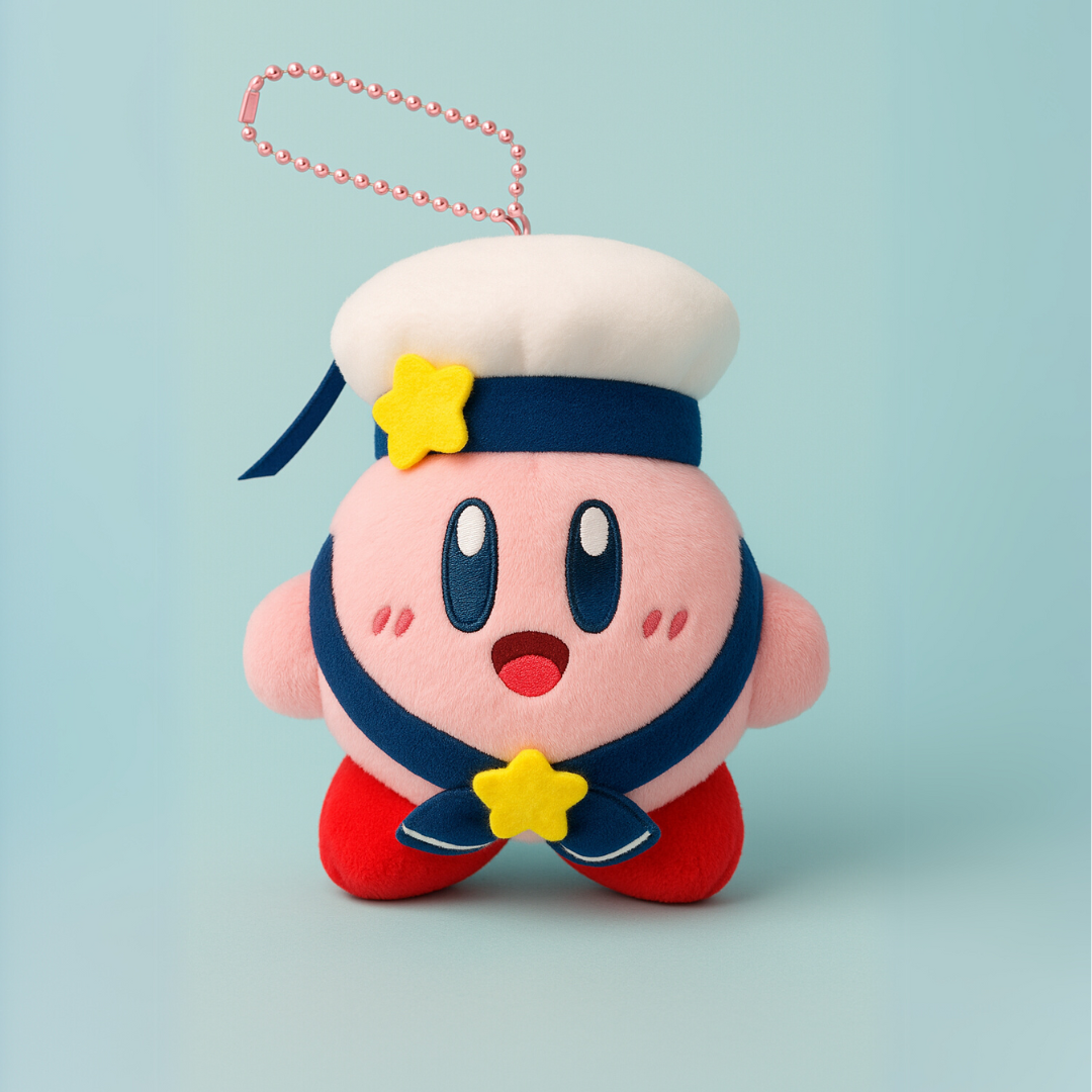 Kirby Sailor Keychain Plush