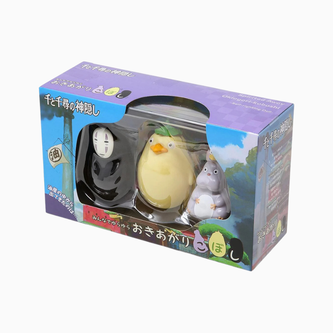 Spirited Away Roly-poly Set: No-Face, Ōtori-sama & Mouse Totoro