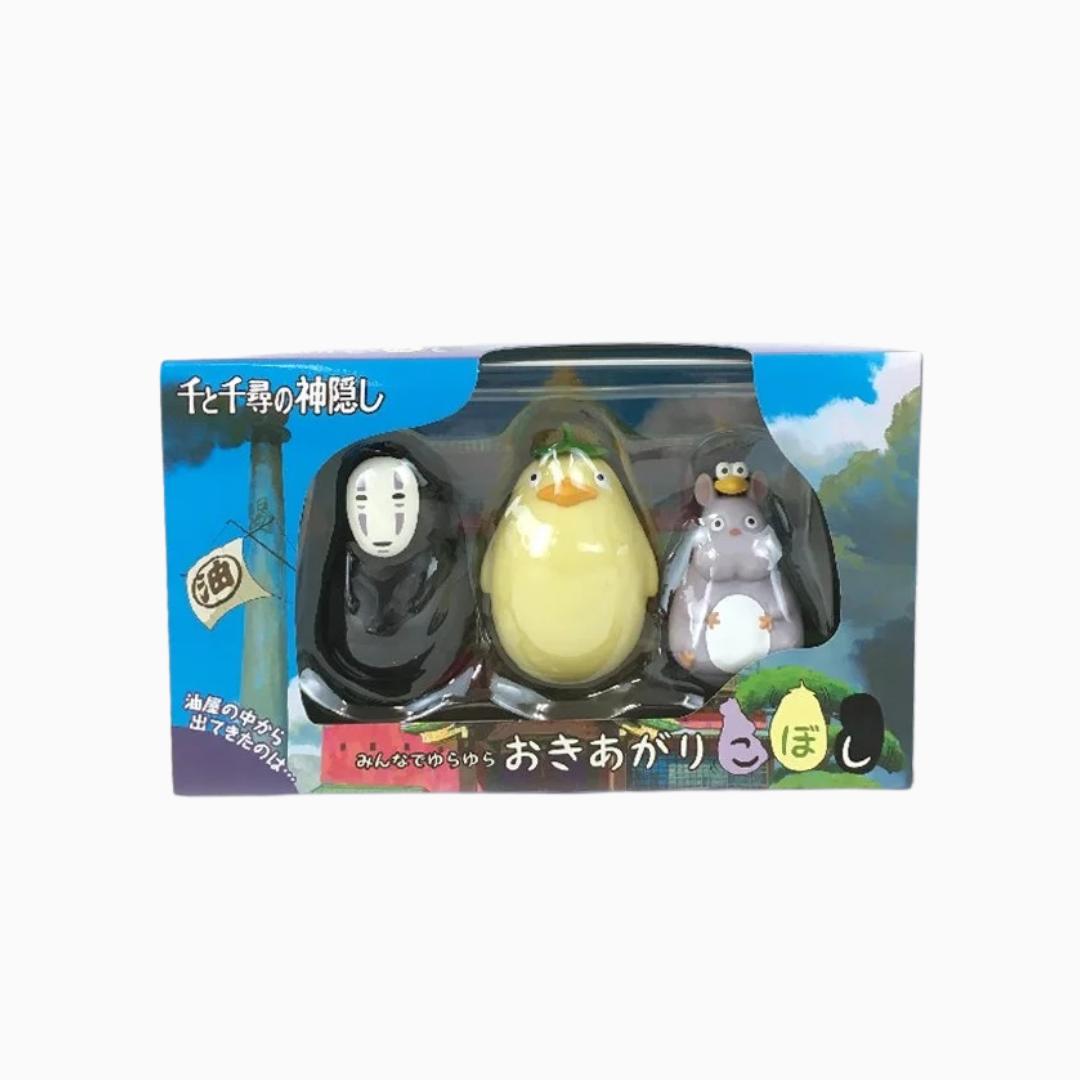 Spirited Away Roly-poly Set: No-Face, Ōtori-sama & Mouse Totoro