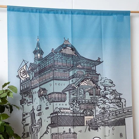 Spirited Away Noren Curtain No Face Bathhouse Scene