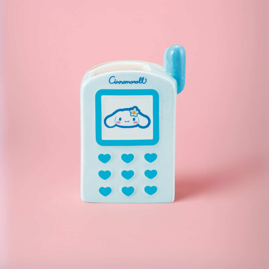 Cinnamoroll Ceramic Pen Holder – Retro Phone Design