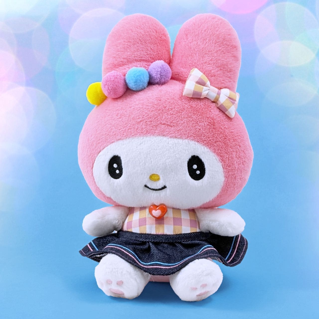 My Melody Gingham Denim Plush