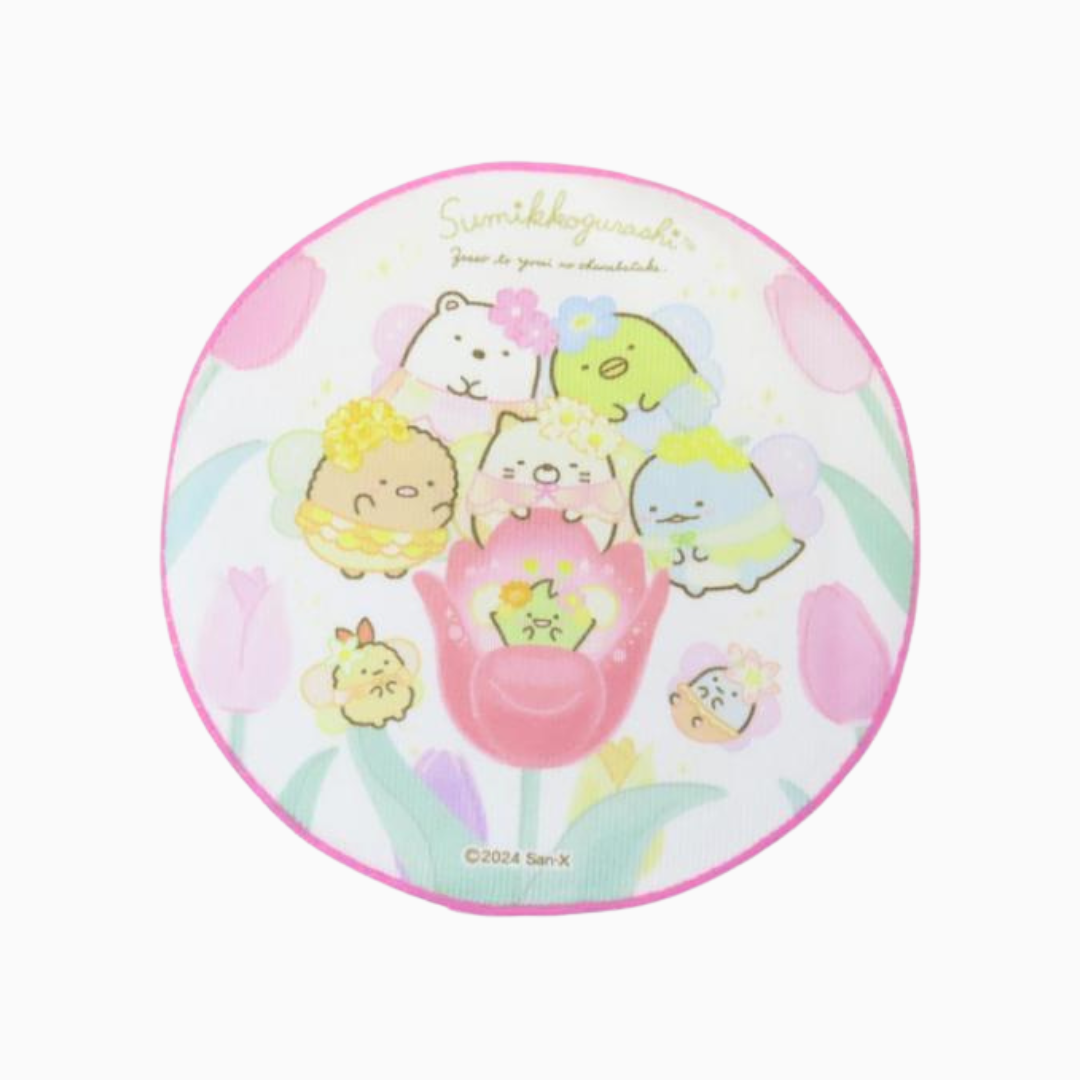 Sumikkogurashi Tulip Garden Round Cloth