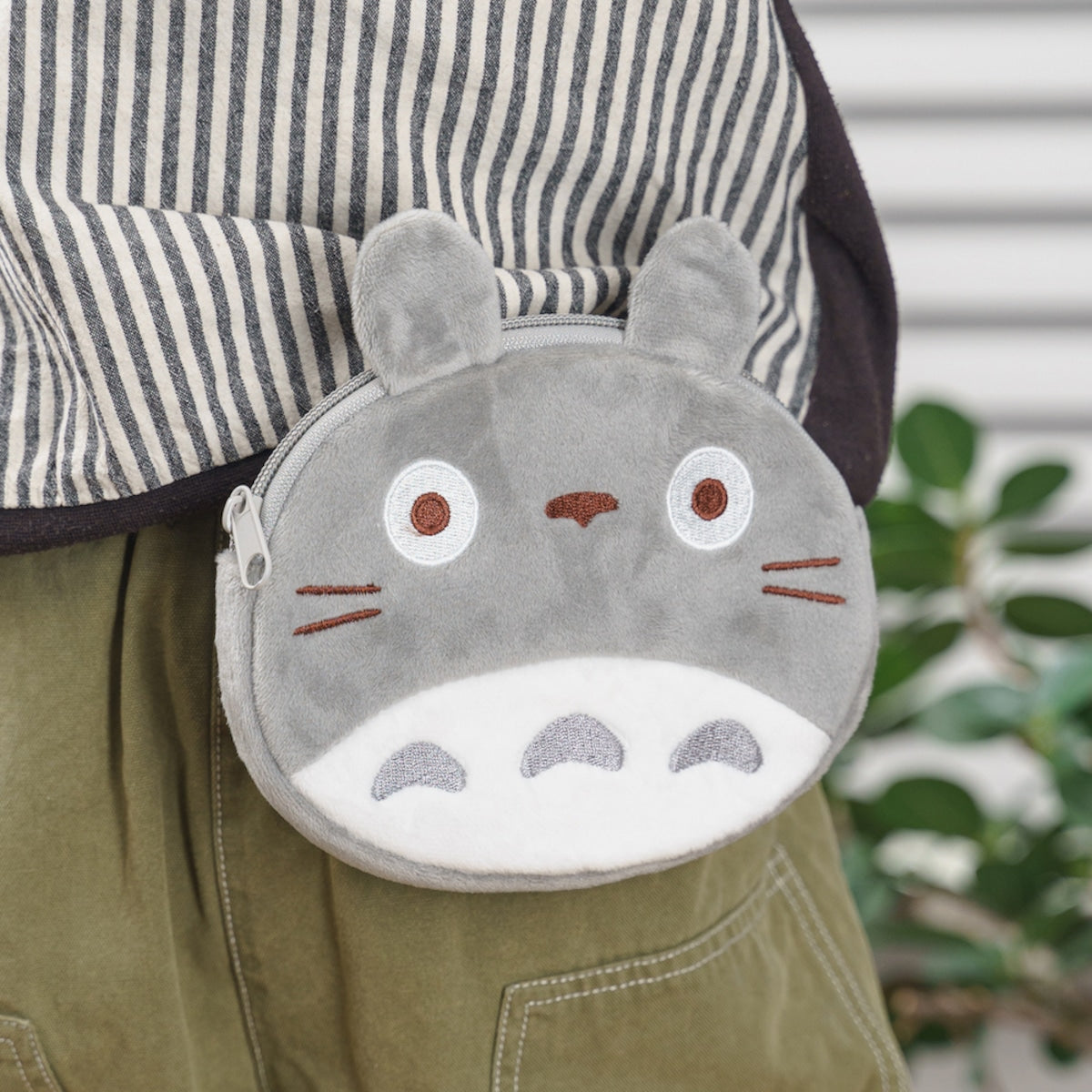 Totoro Plush Shoulder Pouch with Safety Clips
